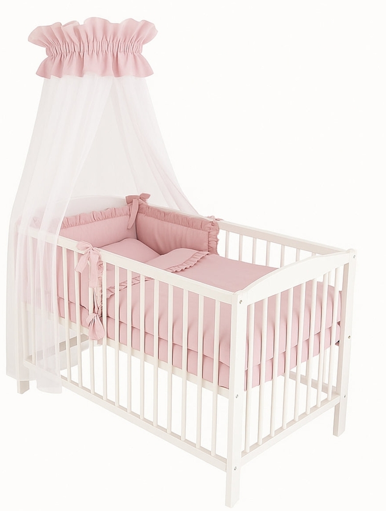 Kinderbett 60 × 120 Komplettset Royal rosa Bild 1