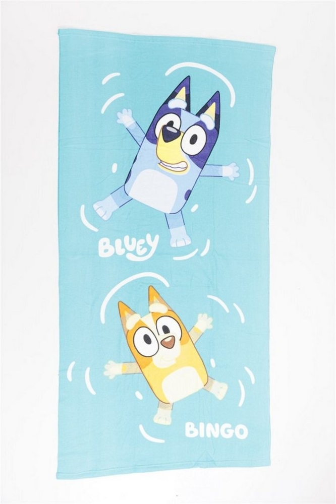 Bluey Kinder Strandtuch – Weiches & schnelltrocknendes Badehandtuch 70x140 cm Bild 1