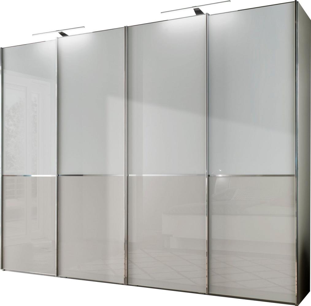WIEMANN Schwebetürenschrank Shanghai, Made in Germany, mit praktischer Panorama-Tür und edler Glasfront, lautlos gleitend Bild 1