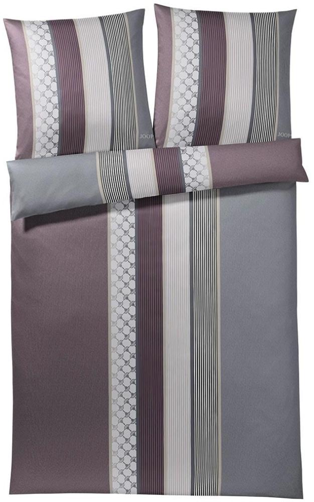 JOOP Bettwäsche Cornflower Stripe deep wine|200x210 cm + 2x 65x100 cm Bild 1