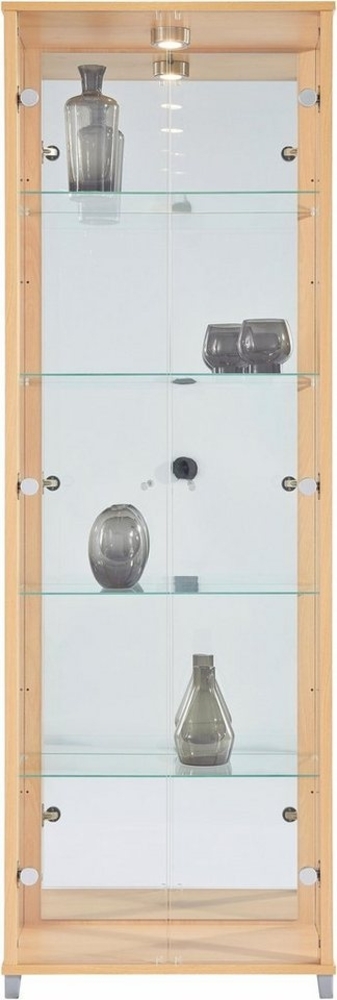 fif möbel Vitrine OPTIMA Standvitrine, Vitrinenschrank, Glasvitrine, Sammlervitrine, LED Bild 1