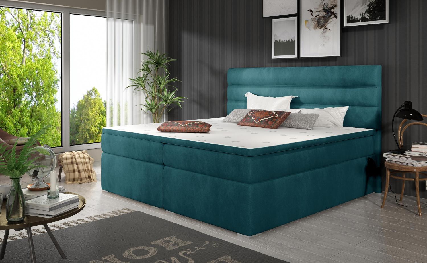 Wohnideebilder Softy 160X200 Blau Boxspringbett Sof_01_1.6 Bild 1