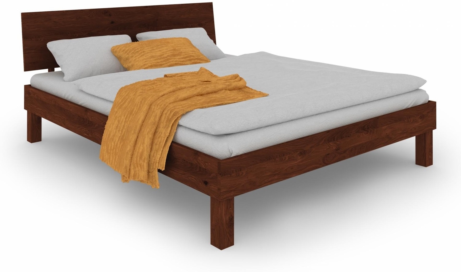 Bett Zigo 160 x 210 cm Wildeiche Choco Bild 1