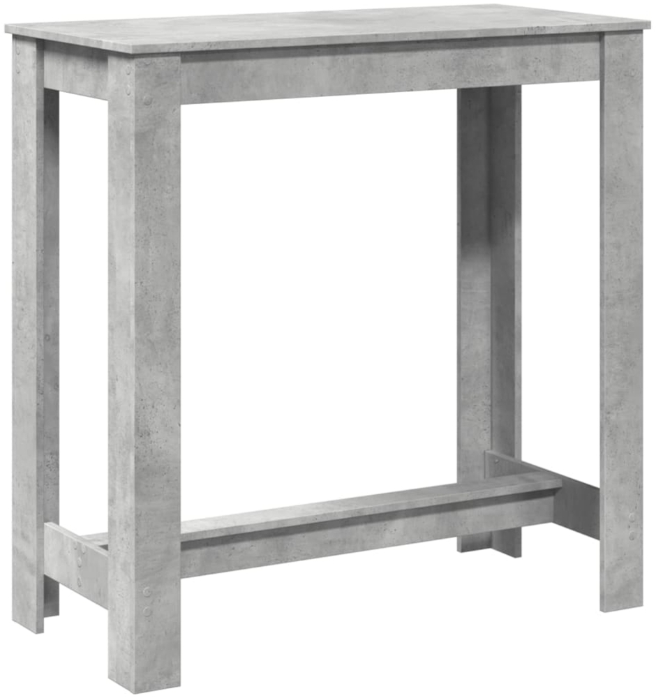 vidaXL Bartisch Betongrau 102x50x103,5 cm Holzwerkstoff 854412 Bild 1