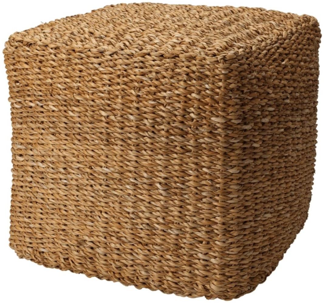 Home&Styling Pouf Quadratisch Natur 40x40x38 cm Seegras 447473 Bild 1