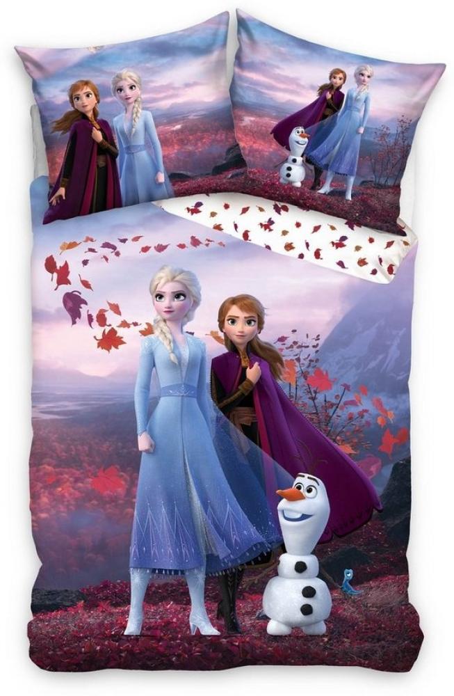 Disney Bettwäsche Frozen Eiskönigin Kinderbettwäsche 135 x 200 cm Bild 1