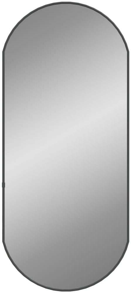 vidaXL Wandspiegel Schwarz 80x35 cm Oval 348206 Bild 1