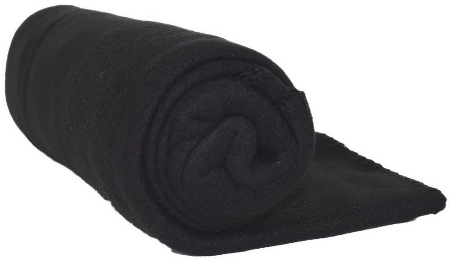 Fleecedecke Polarfleece Schwarz 130 x 170 cm Wohndecke Schlafdecke Decke Bild 1