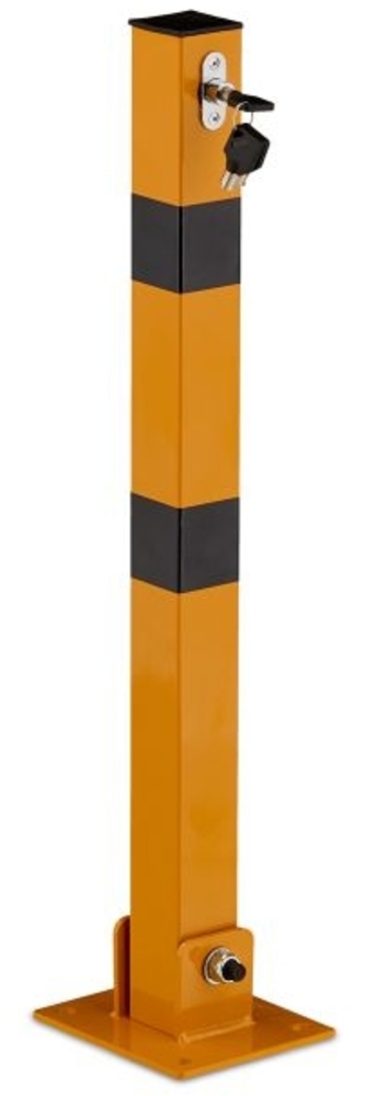 4x Klappbar Absperrpfosten, Gelb-Schwarz 10052929 Bild 1