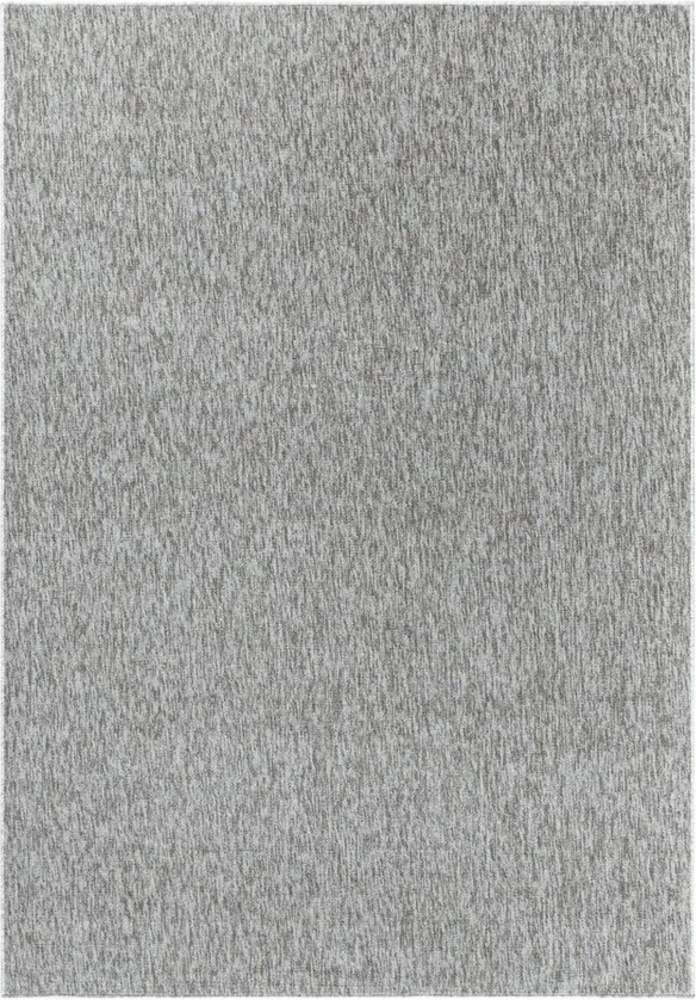 Kurzflor Teppich Neva rechteckig - 120x170 cm - Hellgrau Bild 1