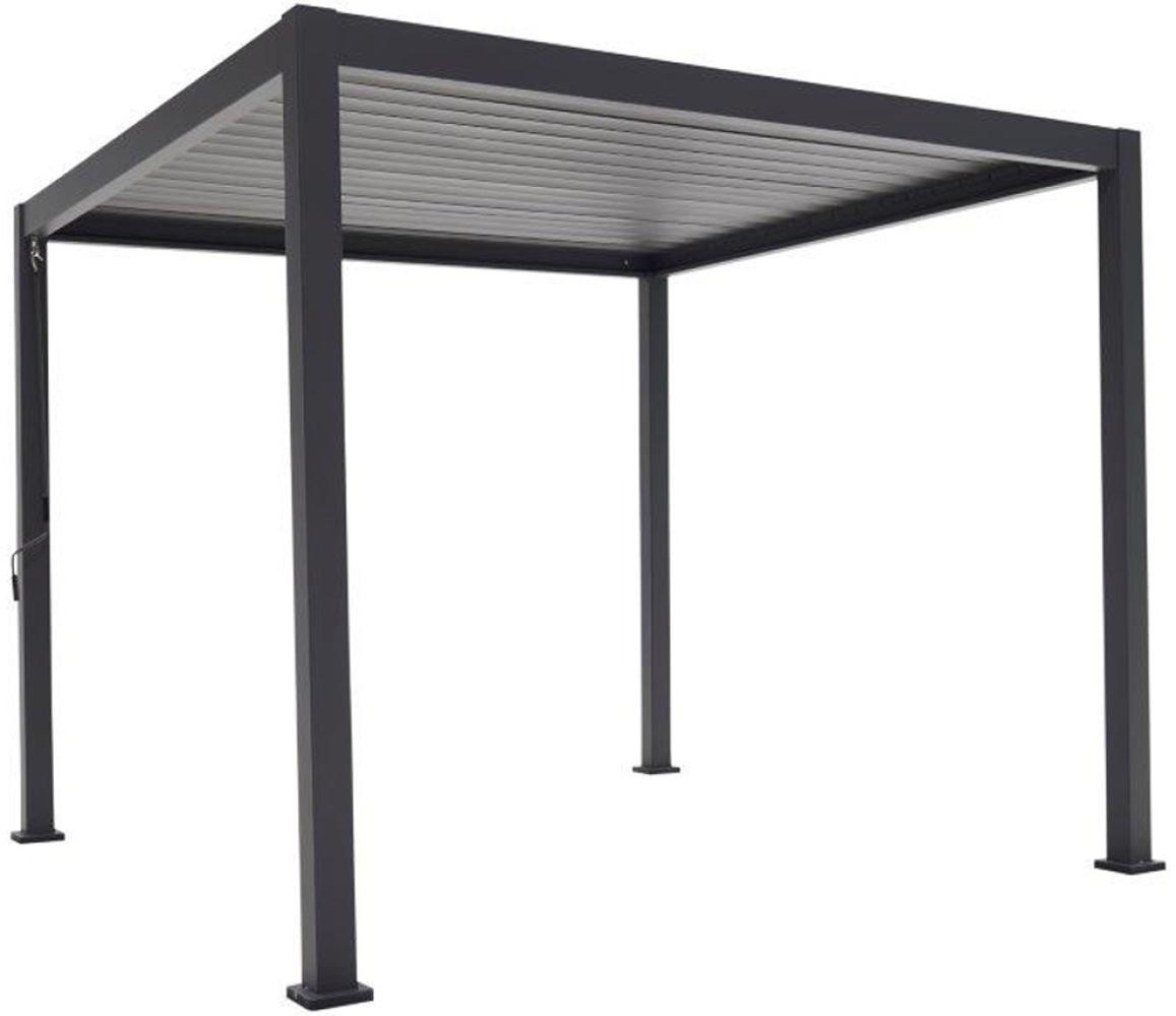 Pergola MIRADOR Classic 3x3 anthrazit Lamellendach Bild 1