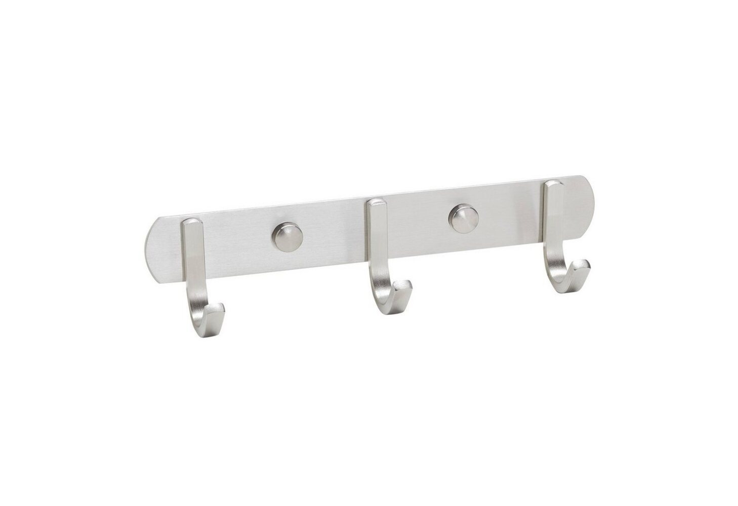 SO-TECH® Garderobenleiste Hakenleiste SAMU echt Edelstahl Mantelhaken Handtuchhalter, Länge 300 mm, 4 Haken, inkl. Befestigungsset Bild 1