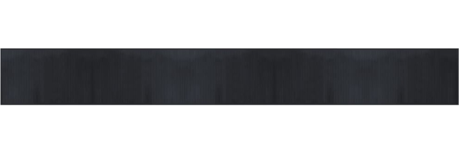 vidaXL Teppich Rechteckig Schwarz 60x500 cm Bambus 376852 Bild 1