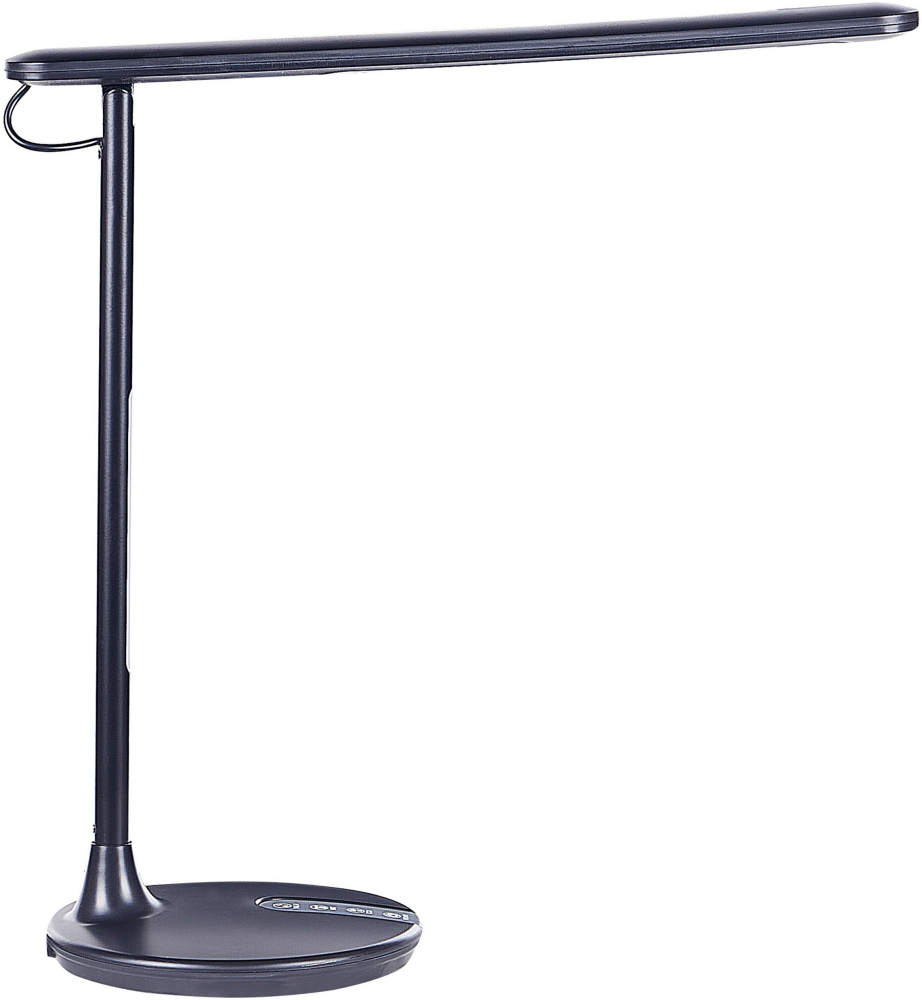 Schreibtischlampe LED Metall schwarz 38 cm verstellbar DRACO Bild 1