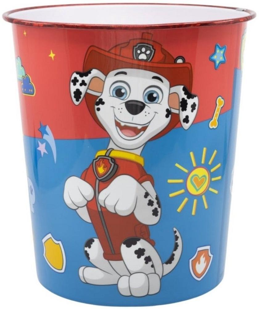 Stor Papierkorb, Kunststoff, Ø 21 cm, Paw Patrol Bild 1