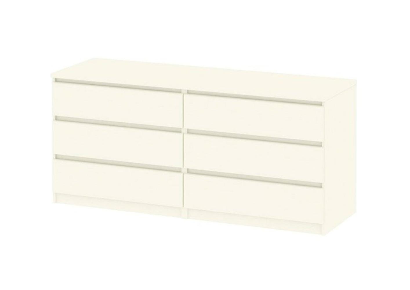 Kommode NADA 6 Schubladen Esche weiss Sideboard Highboard Schrank Flur Diele Bild 1