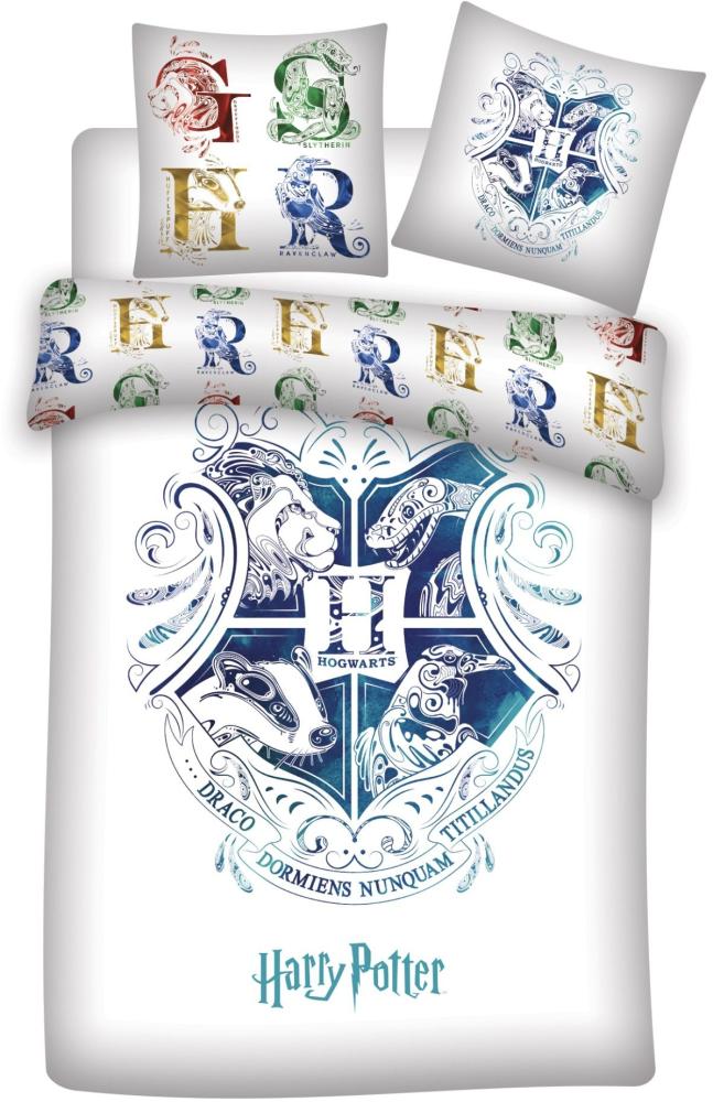 Harry Potter Kinderbettwäsche Set – 140x200 cm Bettbezug & 63x63 cm Kissenbezug Bild 1