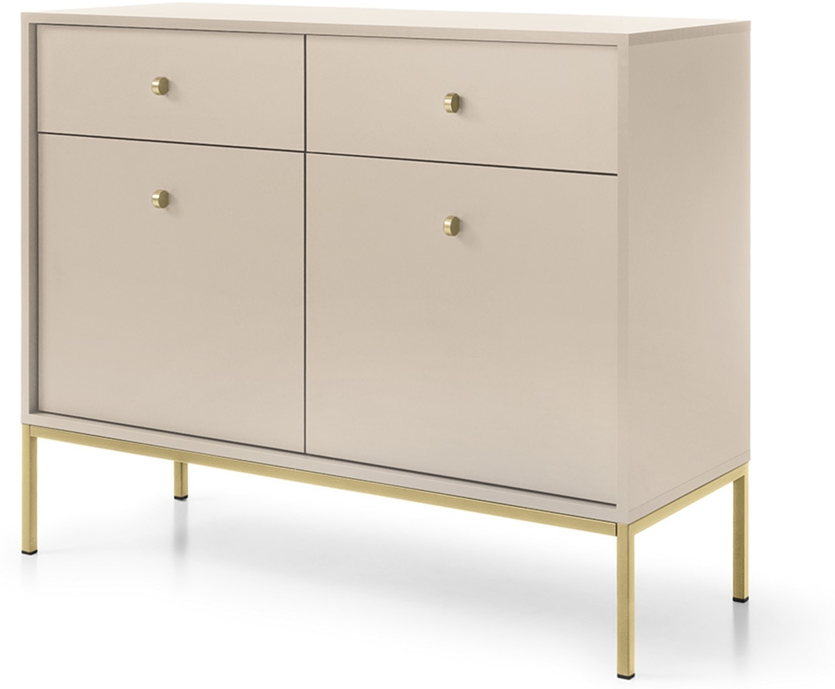 AX LIVING Kommode mit Schubladen Domiti MKSZ104 104 cm Modern in Beige Bild 1