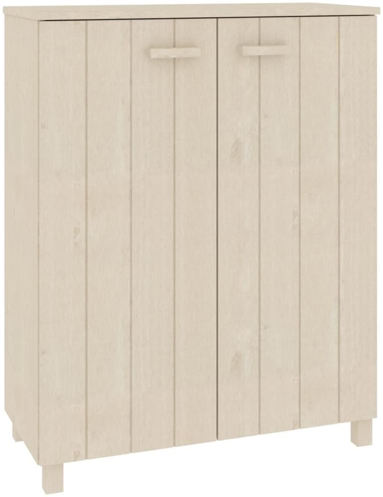 vidaXL Schuhschrank HAMAR Honigbraun 85x40x108 cm Massivholz Kiefer 340516 Bild 1