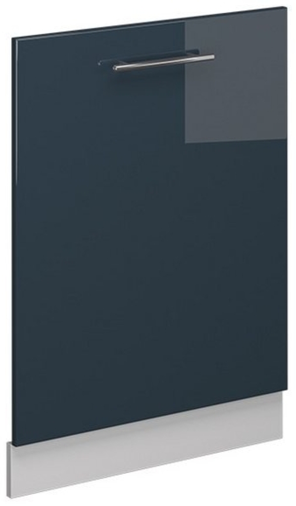 Geschirrspülblende Fame-Line Dunkelblau Hochglanz 60 cm ohne Arbeitsplatte Vicco Bild 1