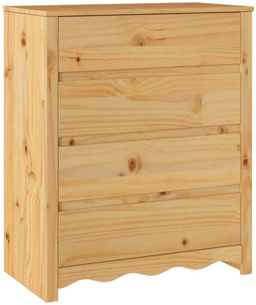 vidaXL Kommode Drammen Eiche 76,5 x 40 x 91 cm Massivholz Kiefer 42003052 Bild 1