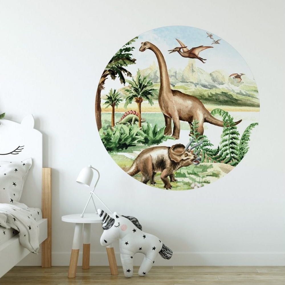 GRAVURZEILE Wandtattoo - Dino Design - Wandsticker Kinderzimmer - Bild 1