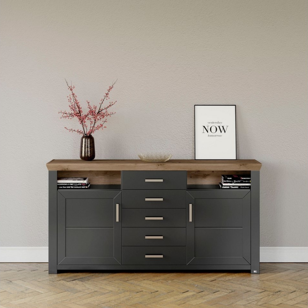 set one by Musterring Sideboard York, Typ 55, mit viel Stauraum, im Landhaus-Stil, B 184 x H 95 cm Bild 1