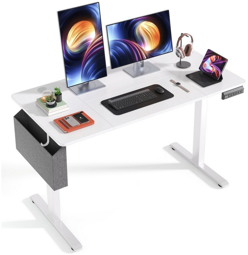 Bealife Schreibtisch Elektrisch höhenverstellbarer 120 x 60 cm (Schnelle Montage mit 3 Memory-Steuerung) Bild 1
