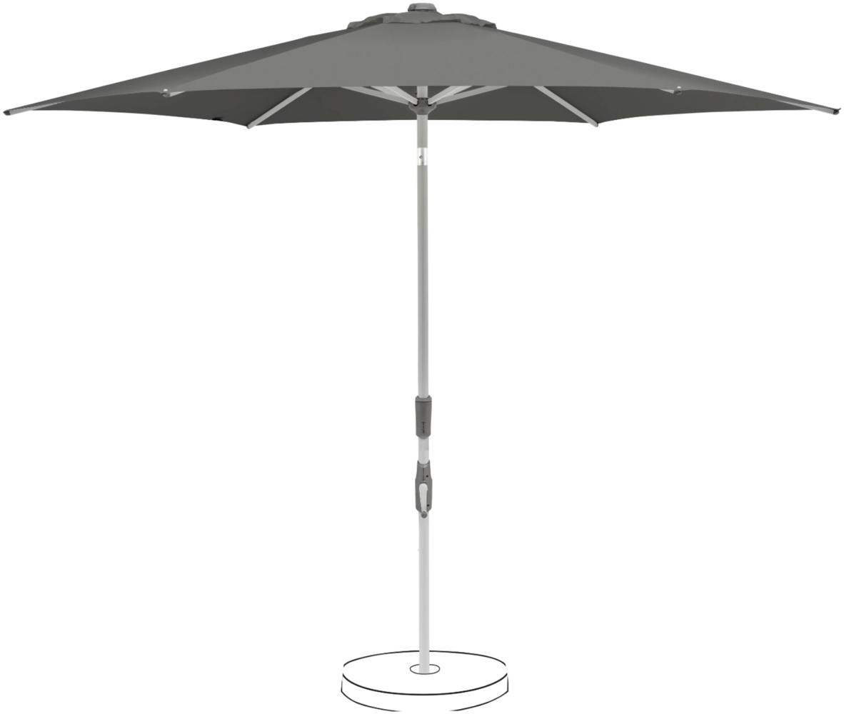 Suncomfort by Glatz Sonnenschirm / Kurbelschirm "Slide 250", stone grey, Ø 250 cm Bild 1