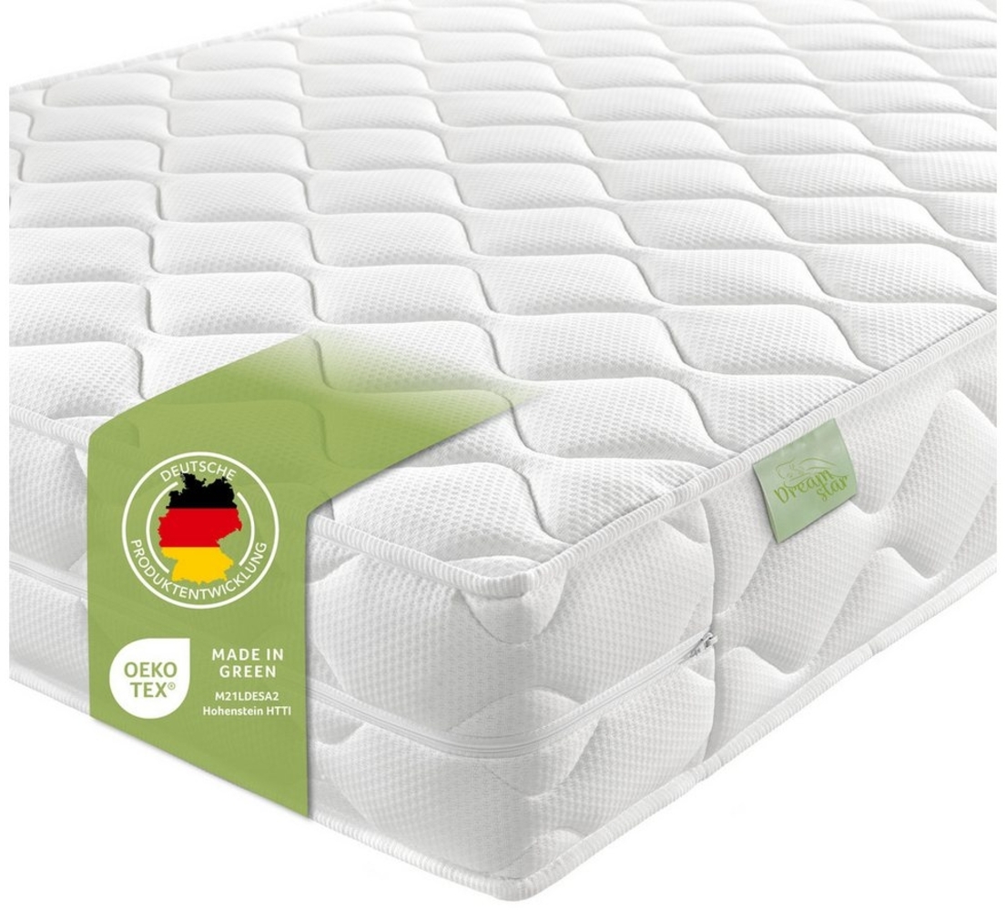 DREAMSTAR Ergo Flex Duo I orthopädische7-Zonen Kaltschaummatratze I 16 cm hoch I Öko-Tex Zertifiziert I Härtegrad 3 und 4 (H3 & H4) I Made in EU I 80x200 cm Bild 1