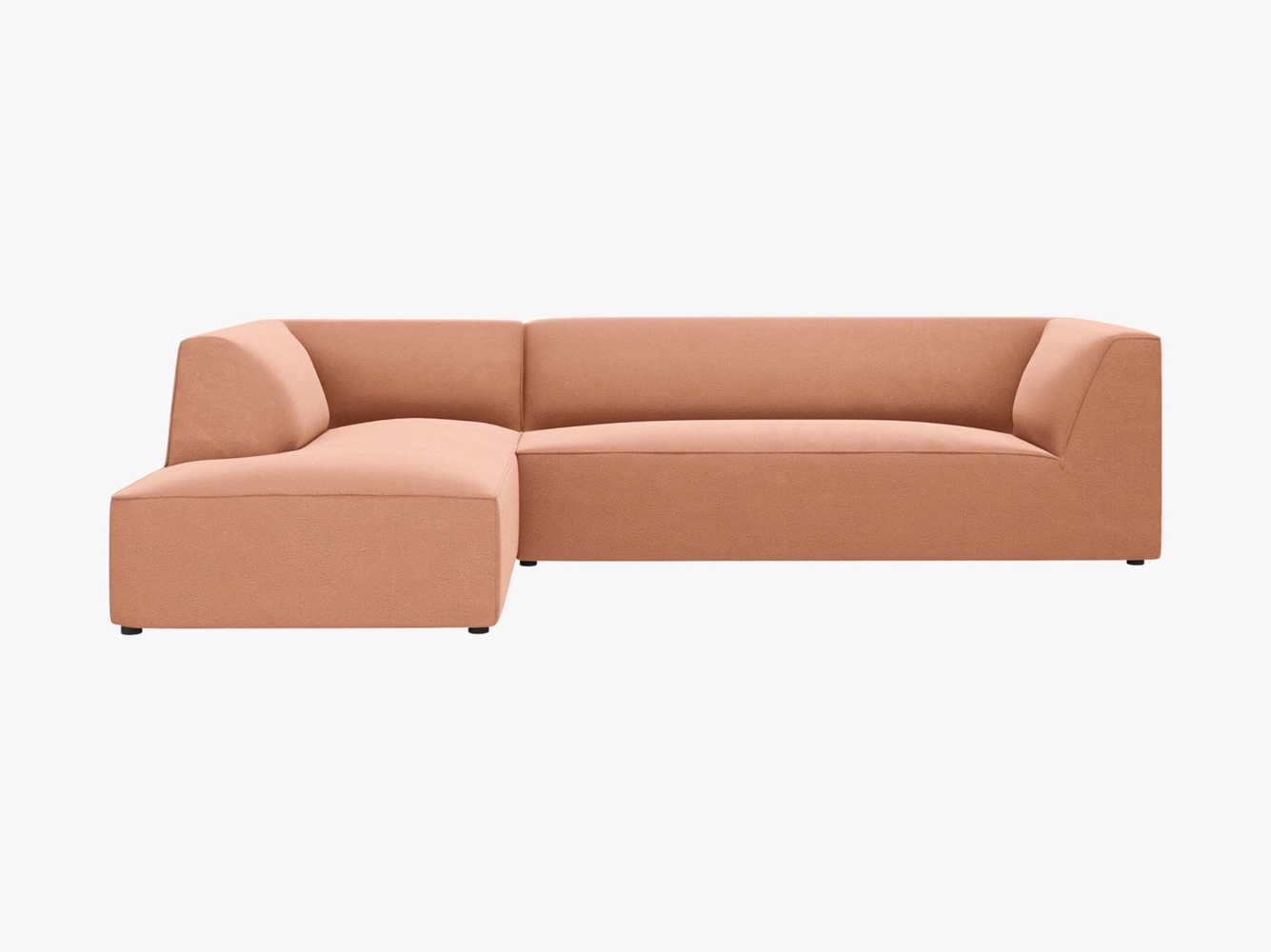 Micadoni 4-Sitzer Modular Sofa Ruby Links Samt Salvador Rosa Bild 1