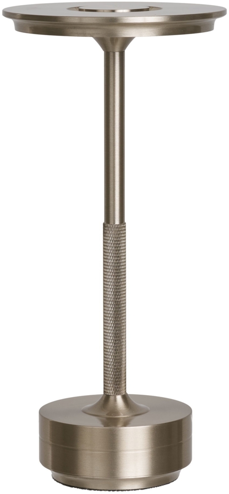 Tischleuchte, Metall, wiederaufladbar, silber Bild 1