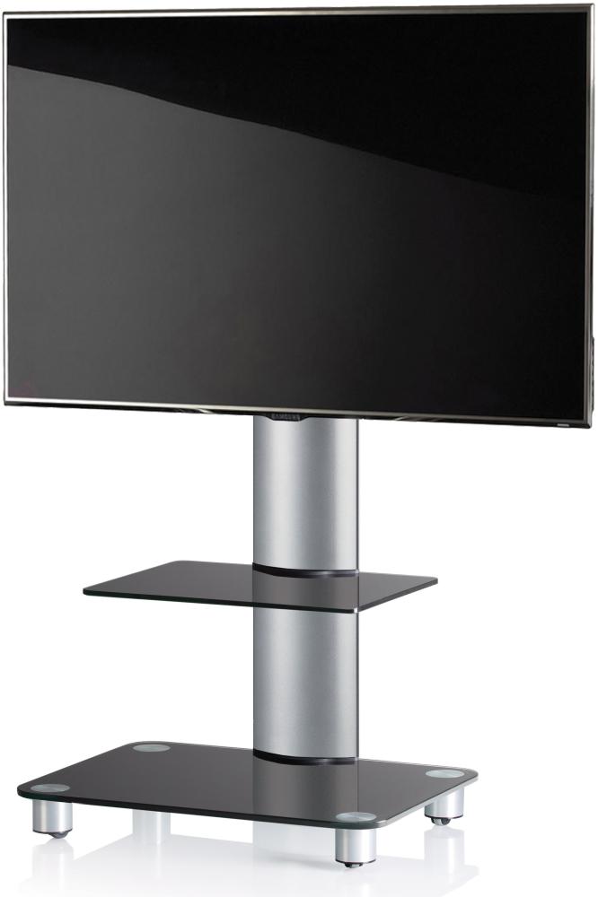 Fernseher TV Stand Ständer Halterung Standfuss Fernsehtisch Monitor Halter Glas Bild 1