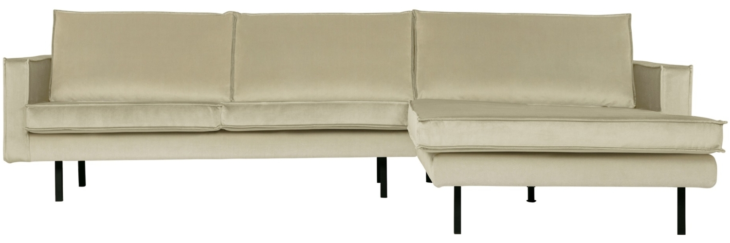 Ecksofa Rodeo Chaiselongue Samt, rechts Pistazie Bild 1