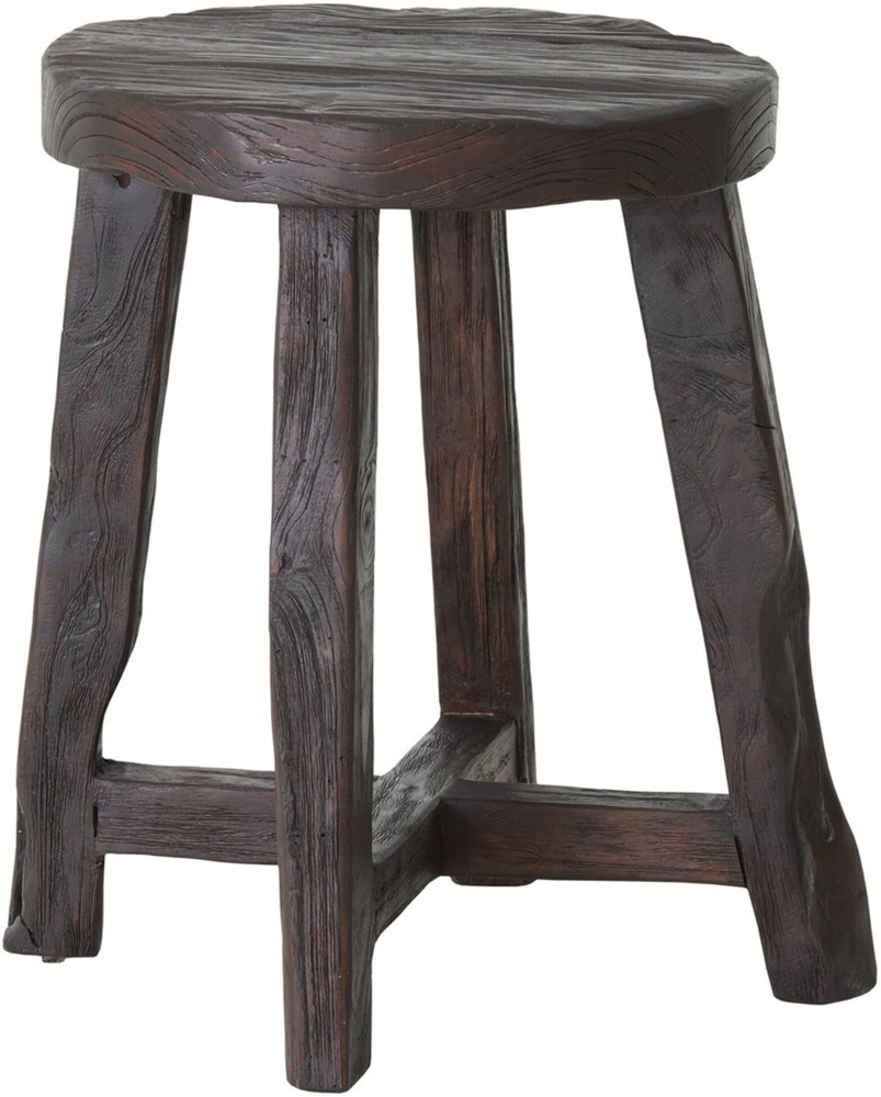 Hocker Gio aus Teakholz, Dunkelbraun, 35x35x45 cm Bild 1