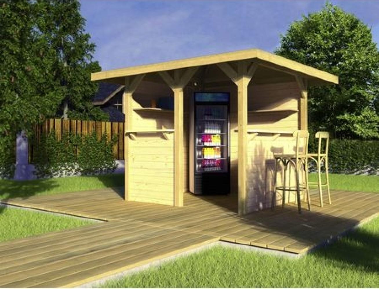 WEKA Gartenlaube Gartenlaube 657 Gr. 12 , BxT: 349x360 cm, Flachdach Gartenpavillon Bild 1