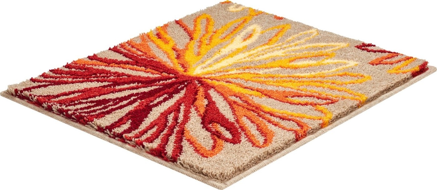 GRUND ART Badematte 50x60 cm Orange/Beige Bild 1