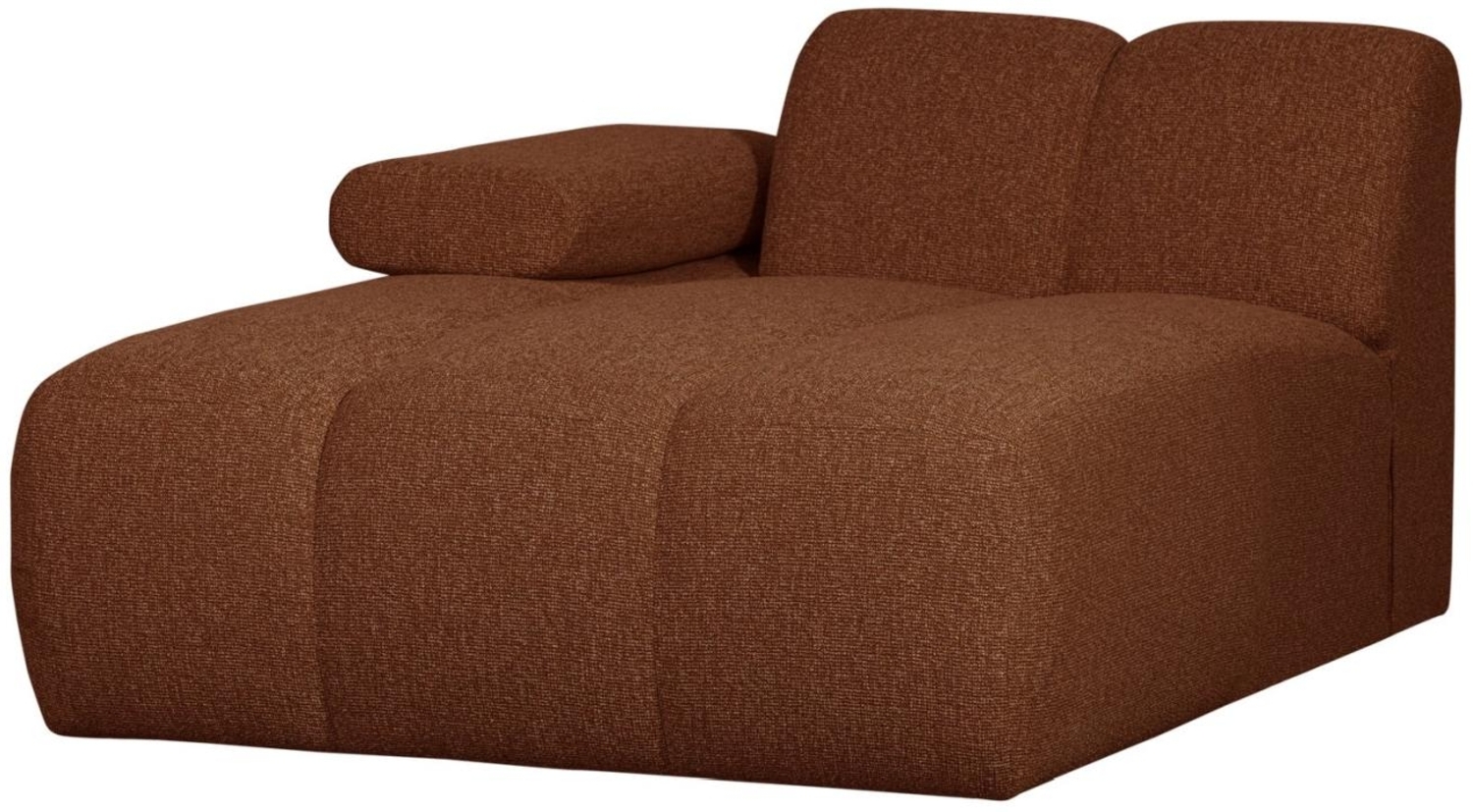 Modulsofa Mojo Boucle Chaiselongue-Links, Rostbraun Bild 1