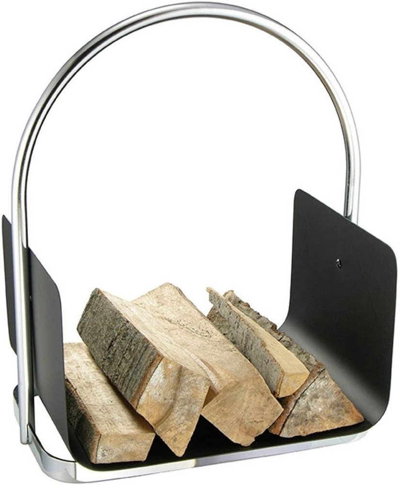 Spetebo Kaminholzkorb Metall Tragekorb für Kaminholz - 47 x 40 cm (Stück, 1 St, Korb für Kaminholz), Korb zum Transportieren von Brennholz Bild 1