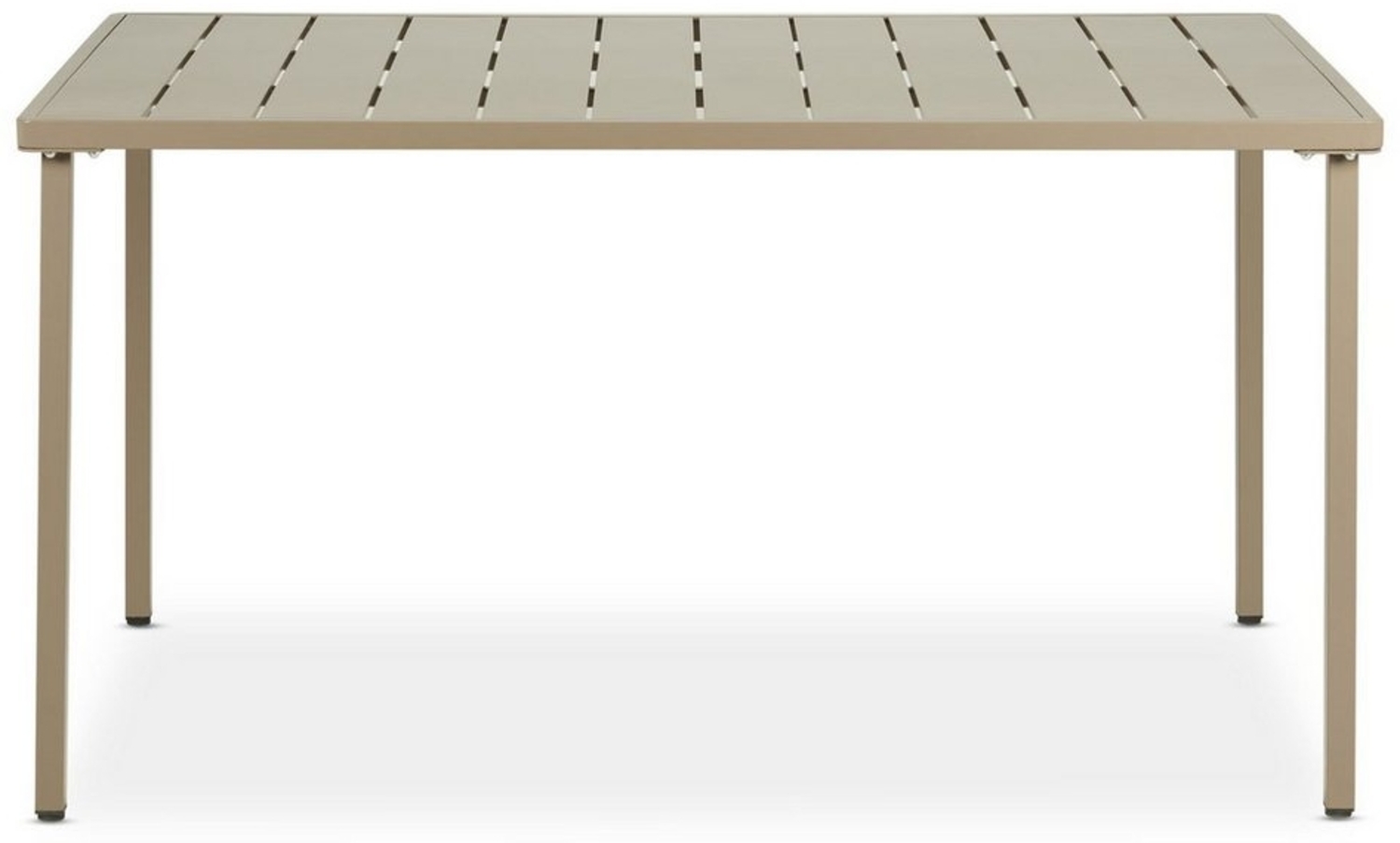 IDIMEX Gartentisch AZALEA, Outdoor Tisch 140x80cm wetterfest aus Metall Terrassentisch champagner Bild 1