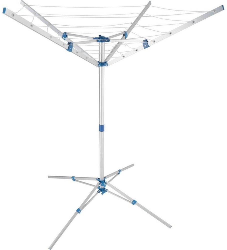 tectake Wäschespinne Mobile Wäschespinne, aus Aluminium Bild 1