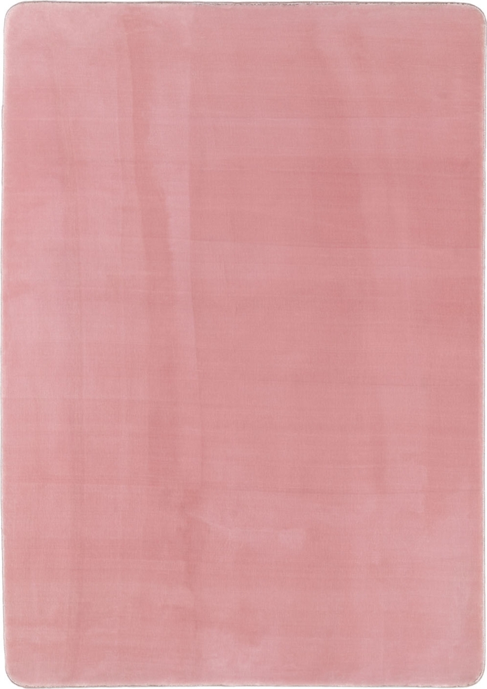 Hochflor Teppich Luca Läufer - 80x250 cm - Rosa Bild 1