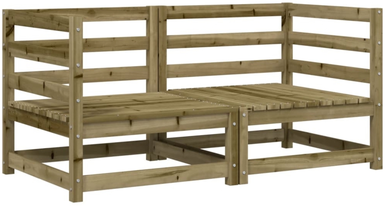 vidaXL Garten-Ecksofas 2 Stk. 70x70x67 cm Kiefernholz Imprägniert 837913 Bild 1