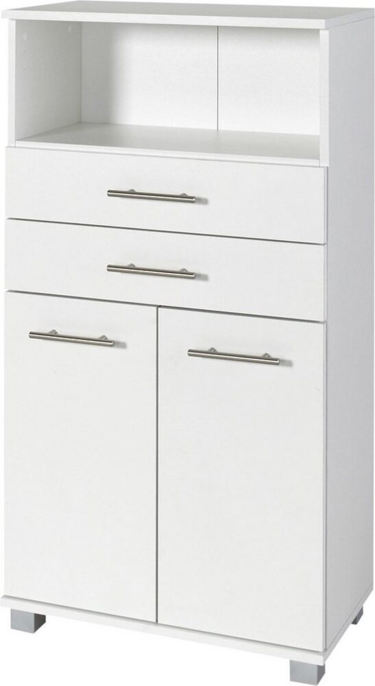 Schildmeyer Midischrank Palermo, Made in Germany Breite 60 cm, verstellbarer Einlegeboden, Metallgriffe, 2 Schubkästen Bild 1