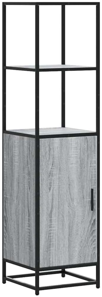 vidaXL Highboard Grau Sonoma 35,5x35x139 cm Holzwerkstoff und Metall 849047 Bild 1