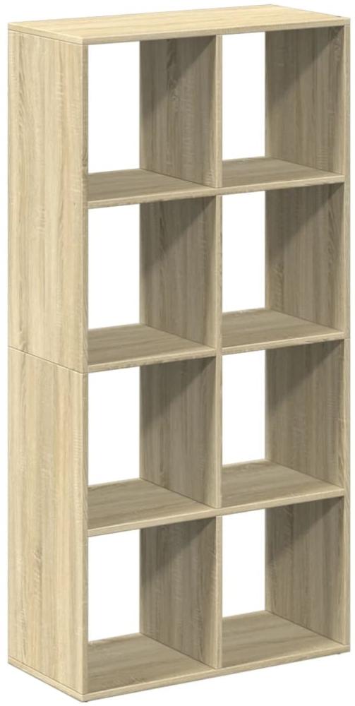 vidaXL Raumteiler-Bücherregal Sonoma-Eiche 69,5x29x137,5 cm 858023 Bild 1