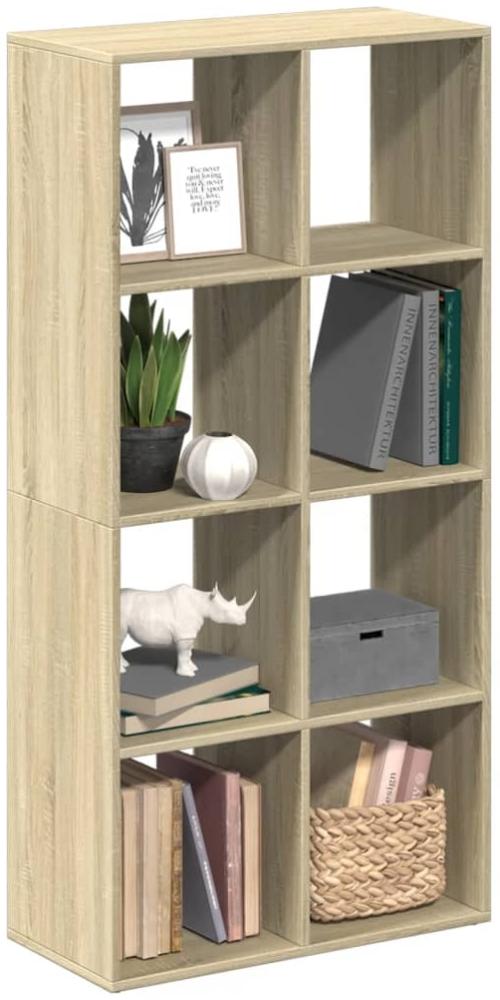 vidaXL Raumteiler-Bücherregal Sonoma-Eiche 69,5x29x137,5 cm 858023 Bild 1