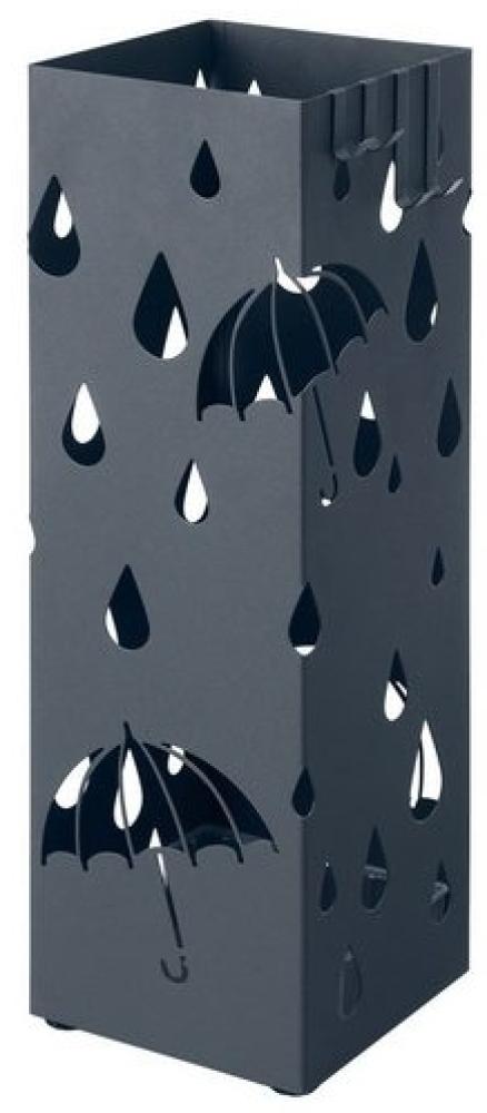 Songmics Regenschirmständer, Metall Anthrazit, 15,5 x 15,5 x 49 cm Bild 1