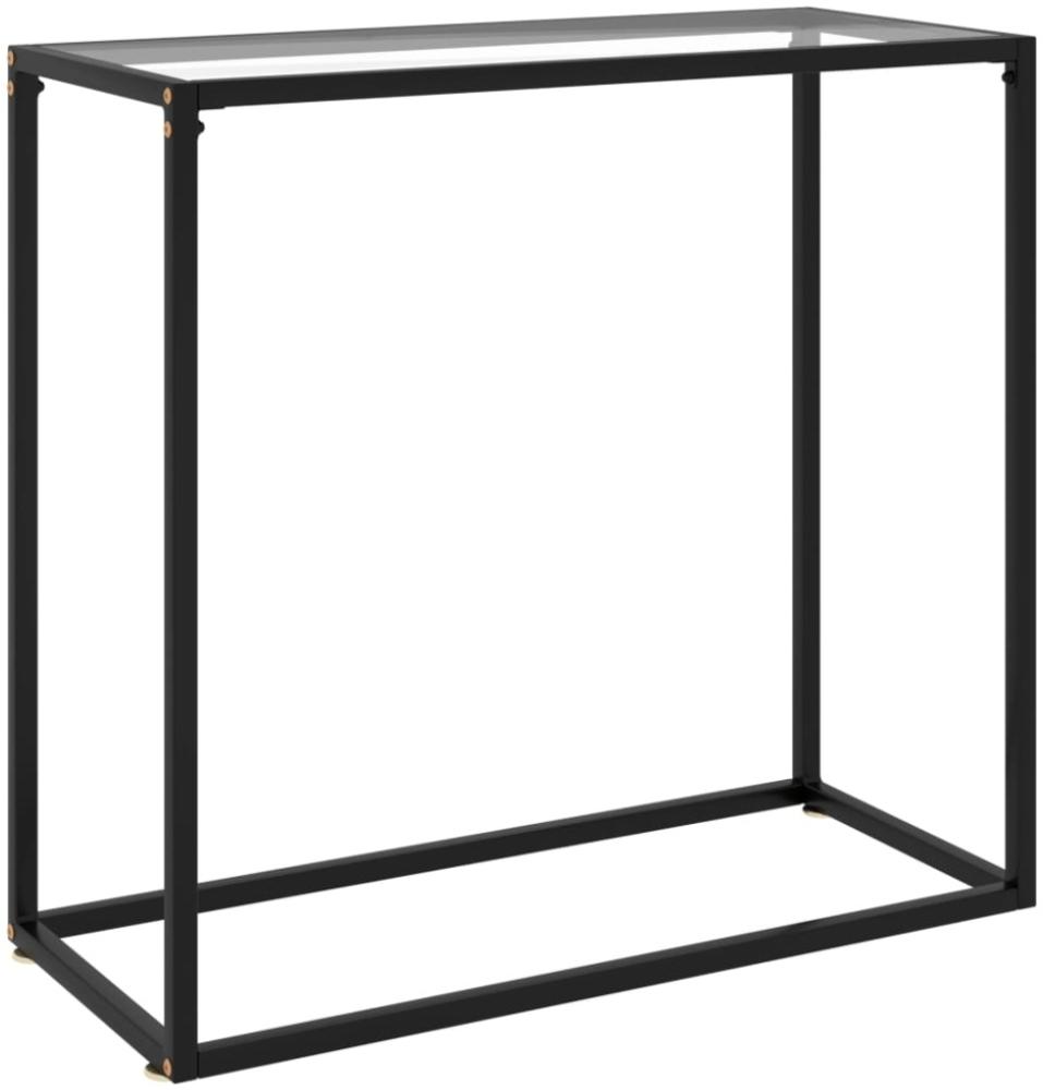 vidaXL Konsolentisch Transparent 80x35x75 cm Hartglas [322807] Bild 1