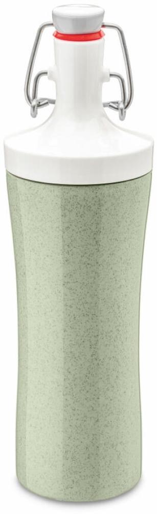 Koziol Plopp To Go Trinkflasche, Trink Flasche, Outdoorflasche, Getränkflasche, Wasserflasche, Kunststoff, Organic Green / Forest Green, 25. 3 cm, 3796314 Bild 1